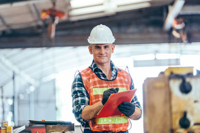 Portrait of man working