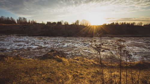 Scenic view of sunset