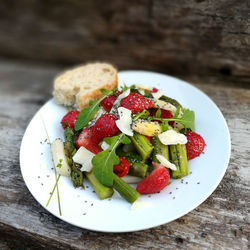 Close-up of salad in plate