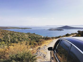 Scenic view of sea against sky