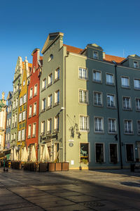 Low angle view of buildings against sky