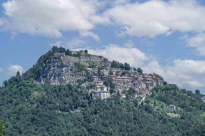 Panorama of the beautiful village of civitella del tronto
