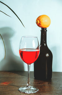 Close-up of drink on table