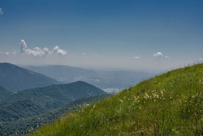 Scenic view of landscape against sky