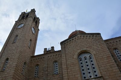 Low angle view of historic building against sky