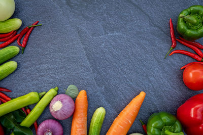 High angle view of chopped chili peppers