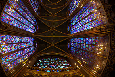 Low angle view of ceiling