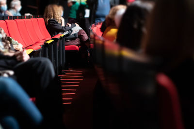 Audience at the theater play