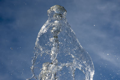 Fountain against the sky