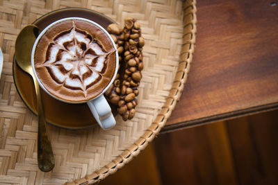 Close-up of coffee on table