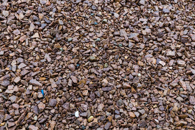 Full frame shot of stones on beach