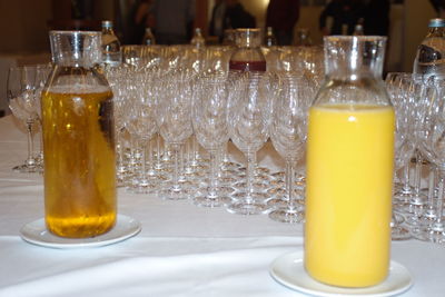 Close-up of drink on table at restaurant