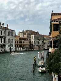 View of grand canal venice and buildings in city