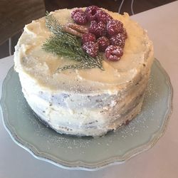 Close-up of cake in plate