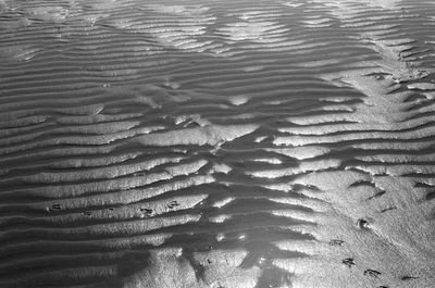 Full frame shot of wet sand