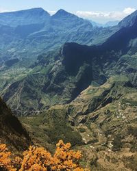 Scenic view of mountains