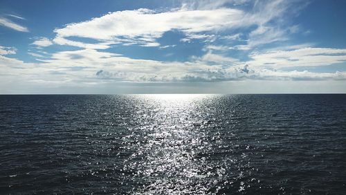 Scenic view of sea against sky