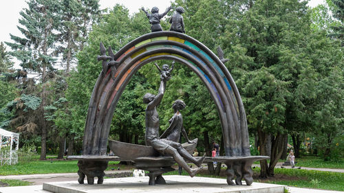 Statue in park
