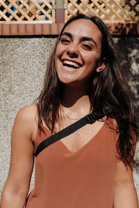 Portrait of a smiling young woman