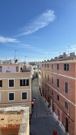 Buildings in city against sky