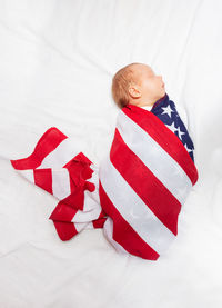 Close-up of american flag