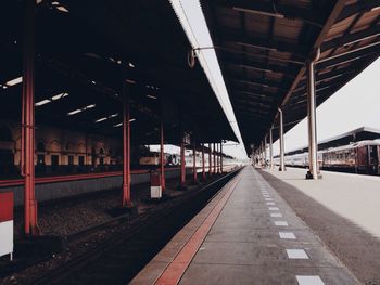 Railroad station platform