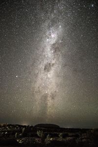 Scenic view of star field against sky at night