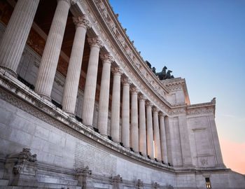 Low angle view of historic building against sky