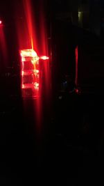Illuminated lighting equipment at night