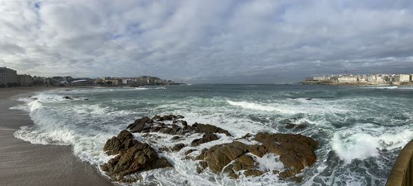 Scenic view of sea against sky