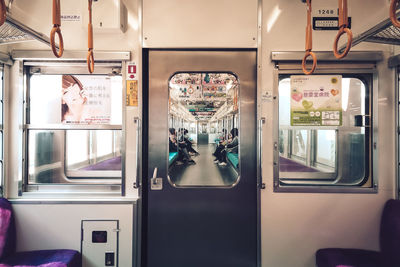 Interior of train