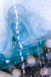 Close-up of blue water