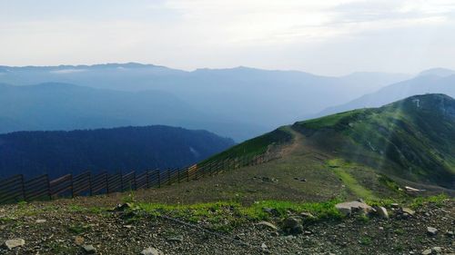 Scenic view of mountains