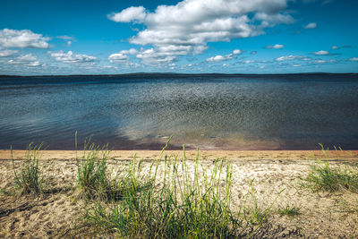 Scenic view of sea against sky