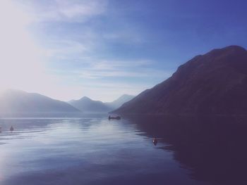 Scenic view of lake