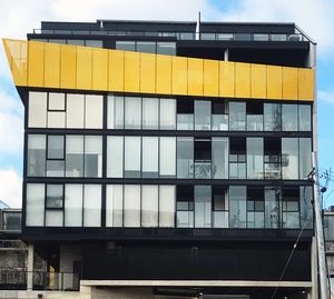 Low angle view of building against sky