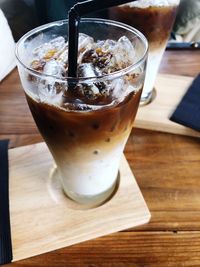 Close-up of drink on table