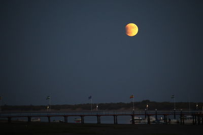 Scenic view of moon at night