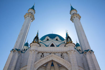 Low angle view of traditional building against sky