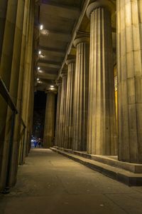 Empty corridor of building