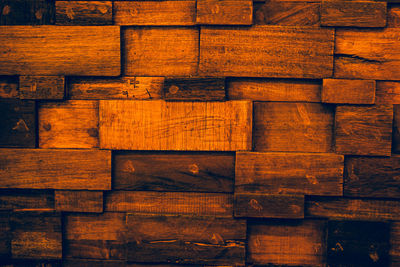 Full frame shot of wooden wall