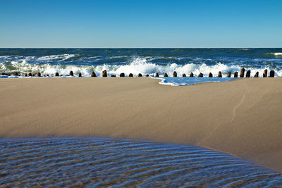 Panoramic view of beach