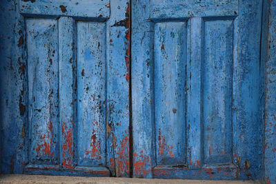 Close-up of wooden door