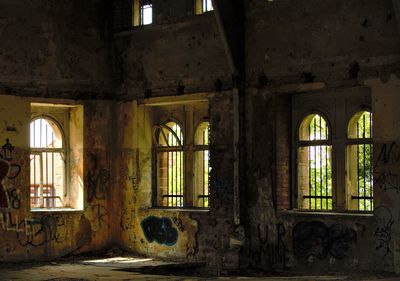 Interior of abandoned house