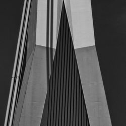 Low angle view of modern building against sky