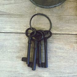 Close-up of wooden door