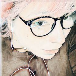 Close-up portrait of young woman