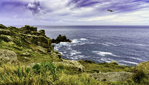 Scenic view of sea against sky