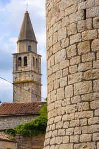 Low angle view of historic building