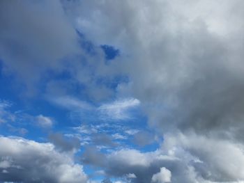 Low angle view of clouds in sky